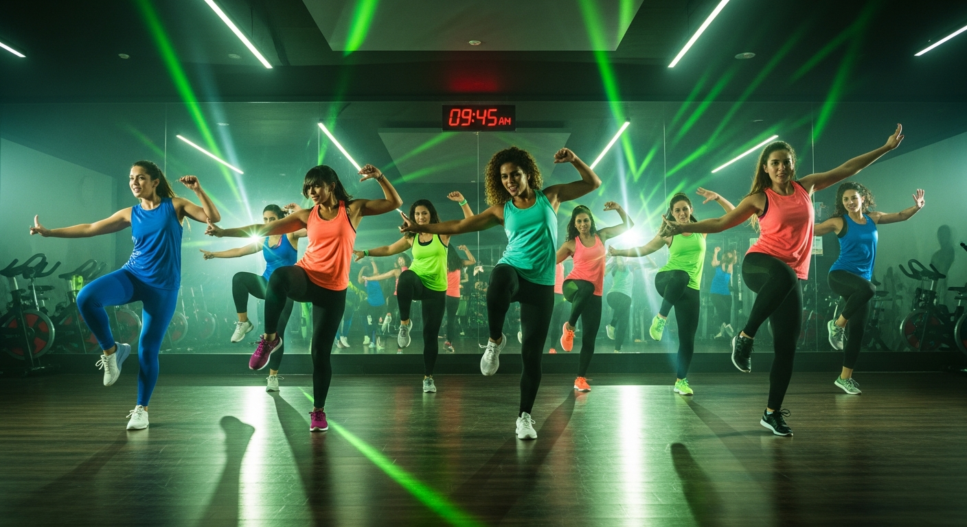 Энергичная танцевальная аэробика в студии Vibes Time
